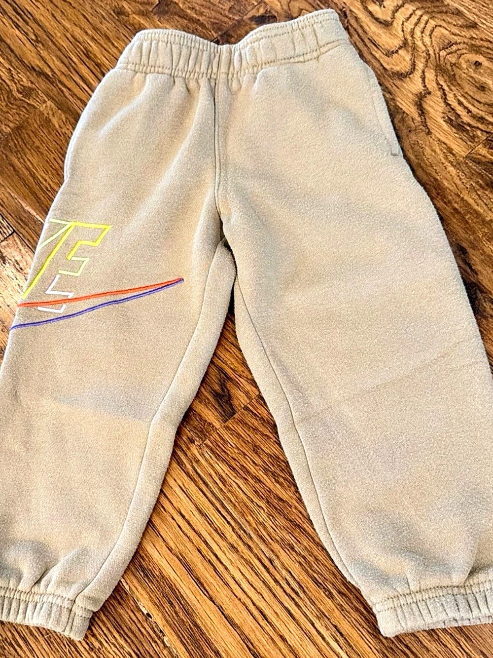 Nike Kids Size 3T Tan Logo Joggers